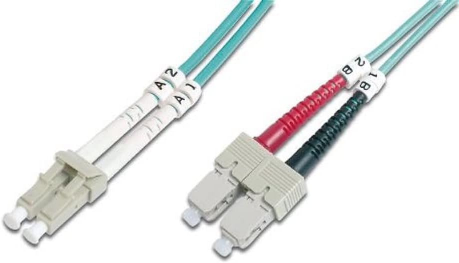 Add-On 3m LC (Male) to SC (Male) Aqua OM4 Duplex LSZH LOMM Patch Cable (ADD-SC-LC-3M5OM4)