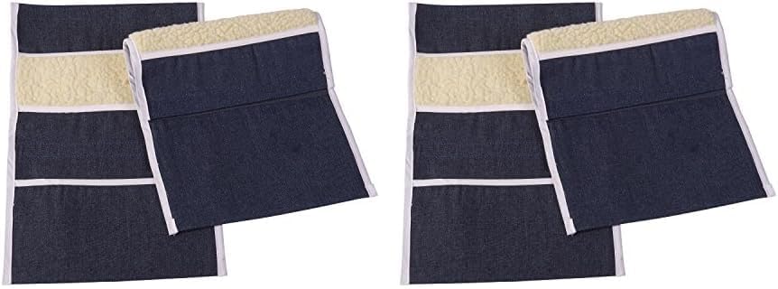 DMI Wheelchair Arm Pads, Wheelchair Armrest Pouch, Denim, Pair of 2 (10 x 9 in)