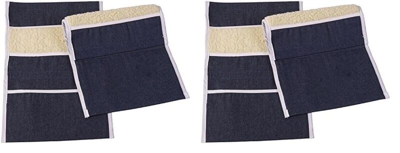 DMI Wheelchair Arm Pads, Wheelchair Armrest Pouch, Denim, Pair of 2 (10 x 9 in)