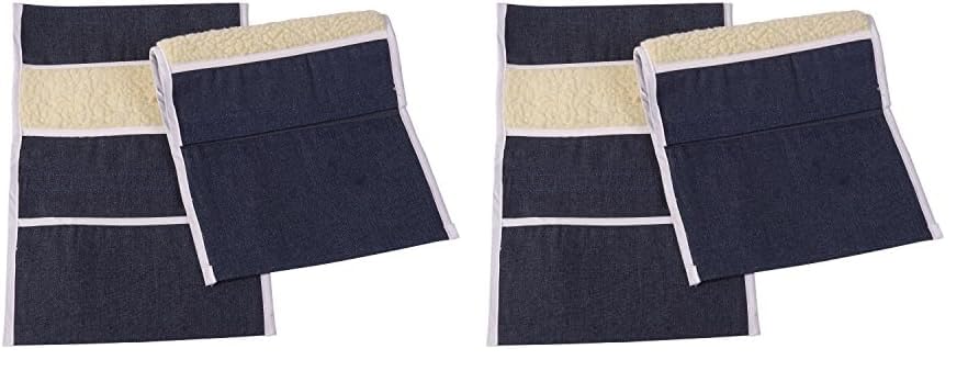 DMI Wheelchair Arm Pads, Wheelchair Armrest Pouch, Denim, Pair of 2 (10 x 9 in)
