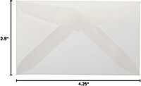 JAM PAPER Translucent Vellum Invitation Envelopes