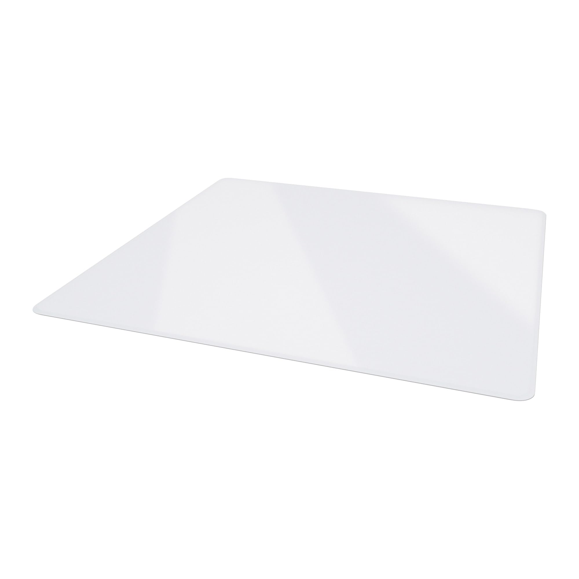 DEFLECTO Premium Tempered Glass Chair Mat, Rectangular, Clear