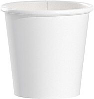 SOLO 374W-2050 4oz White, Single Sided Poly Paper Hot Cups, (Case of 1,000)