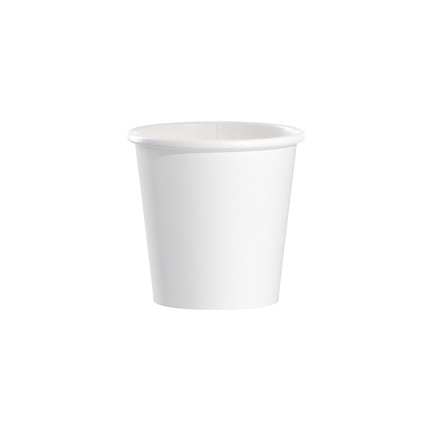 SOLO 374W-2050 4oz White, Single Sided Poly Paper Hot Cups, (Case of 1,000)