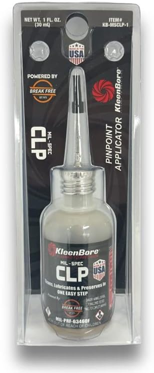 KleenBore Mil-Spec CLP 1 oz. Needle Oiler Powered by BreakFree