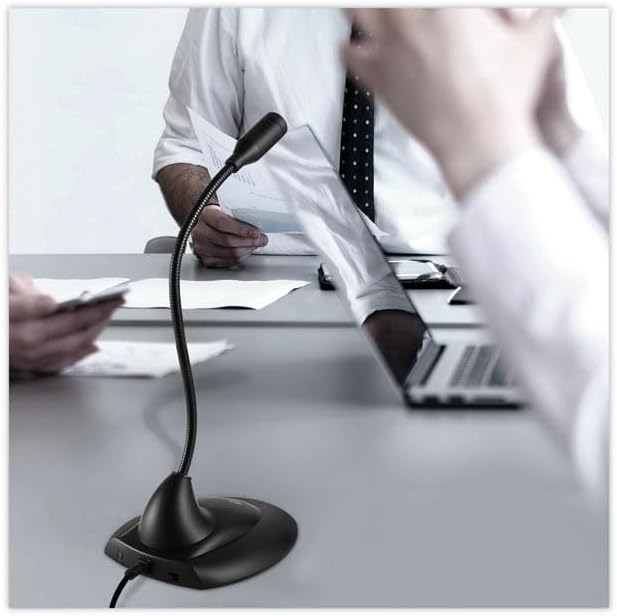 Adesso Xtream M1 Desktop Omnidirectional Gooseneck Microphone, Black