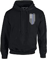 THIN LINE TACTICAL Thin Blue Line Flag Hoodie Sweatshirt
