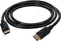 AddOn DisplayPort Male to DisplayPort Male Cable, 6 ft, Black (DISPLAYPORT6F)