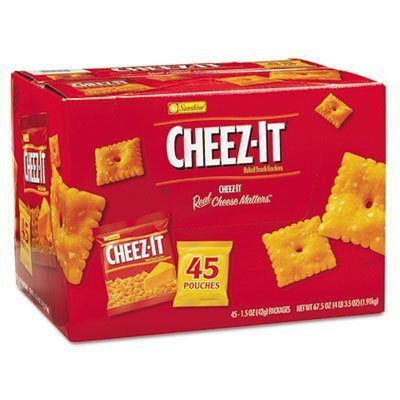 Cheez-It Original Crackers Snack Packs (1.5 Ounce, 45 Count) (Pack of 6)