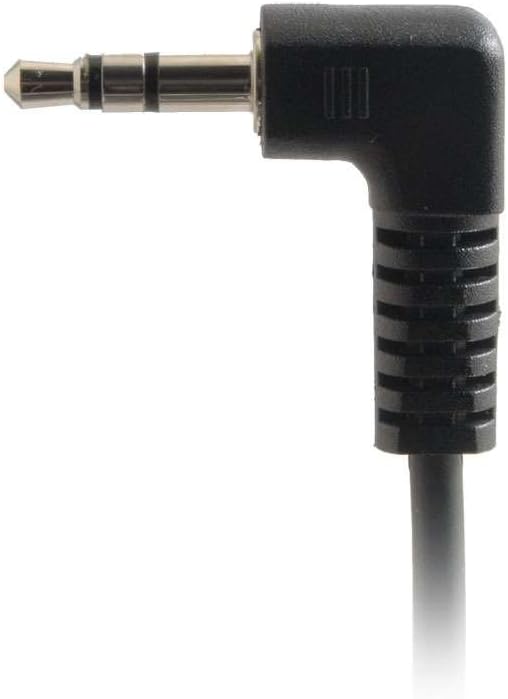 C2G Legrand Velocity 3.5mm Right Angle Stereo Audio Extension Cable, Male to Male Auxiliary Cable