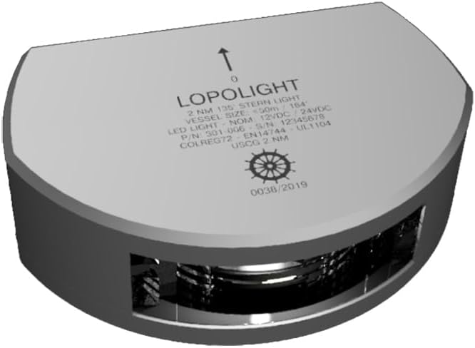 LOPOLIGHT Series 301 Navigation Light - 2NM Vertical Mount LED IP68