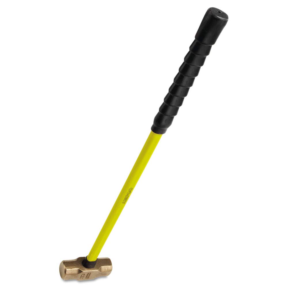 Ampco Safety Tools H-70FG Sledge Hammer, Non-Sparking, Non-Magnetic, Corrosion Resistant, 5 lb, 33" OAL
