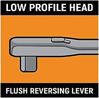 GEARWRENCH 19 Pc. 1/2" Drive 6 Pt. Standard Mechanics Tool Set, SAE - 80791