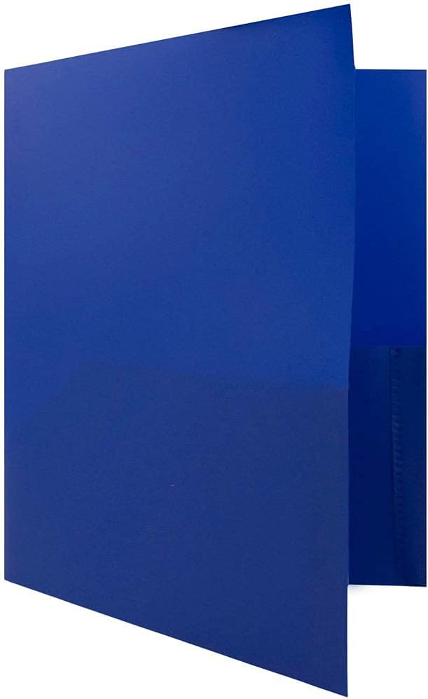 JAM Paper Plastic 2-Pocket POP Folders