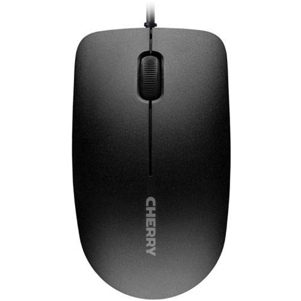 Cherry MC 1000 Mouse - Optical - Cable - Black - USB 2.0-1200 dpi - Scroll Wheel - 3 Button(s) - Symmetrical