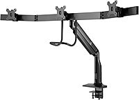 TRIPP LITE DMPDT1732AM Safe-IT Precision-Placement Triple 17-32 inch Monitor Desktop Mount, 90-Degree Rotation