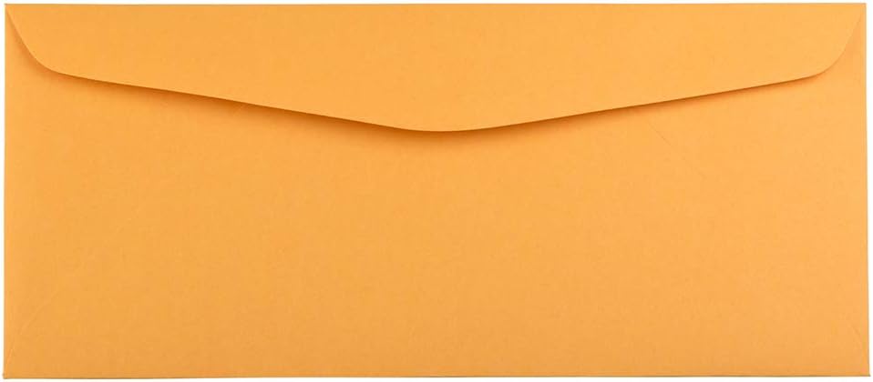 JAM PAPER Brown Kraft Manila Booklet Envelopes with Gummed Closure