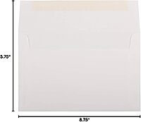 JAM PAPER Booklet Invitation Envelopes