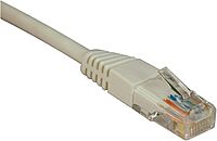 Tripp Lite Cat5e 350MHz Molded Patch Cable (RJ45 M/M) - White, 10-ft.(N002-010-WH)