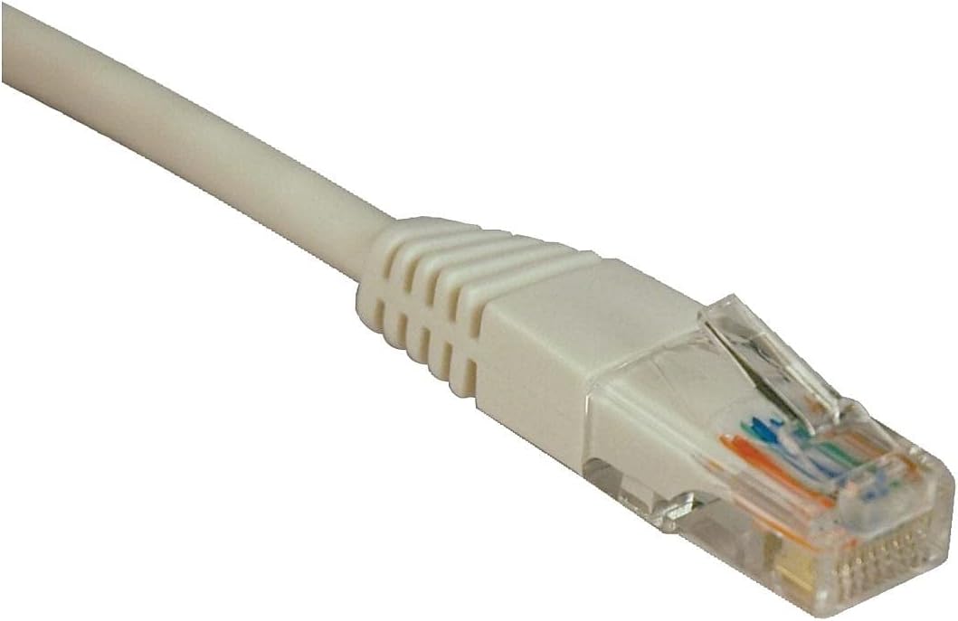 Tripp Lite Cat5e 350MHz Molded Patch Cable (RJ45 M/M) - White, 10-ft.(N002-010-WH)
