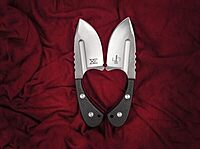 Boker Plus Sigyn - 1.97" Satin D2 Drop Point Blade with G10 Scales and Ball Chain Kydex Neck Sheath Designed by andre Schroter - 02BO037