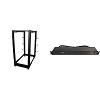 StarTech.com 4-Post Mobile Open Frame 19in Server Rack