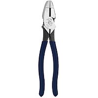 Klein Tools D213-8NE Pliers, 8-Inch Side Cutters, High Leverage Lineman's Pliers Cut Copper, Aluminum and other Soft Metals
