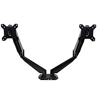 StarTech.com Desk Mount Dual Monitor Arm with USB/Audio, Desk Clamp Ergonomic VESA Mount for up to 32" (17.6lb/8kg) Displays