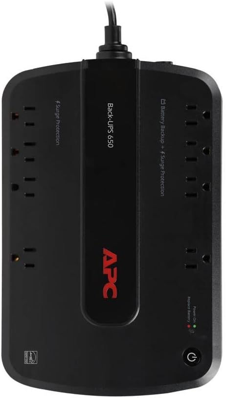APC Back-UPS Battery Backup and Surge Protector UPS