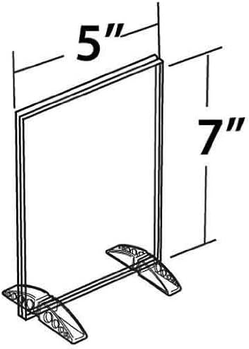 Azar Displays Dual-Stand Vertical/Horizontal Acrylic Sign Holders