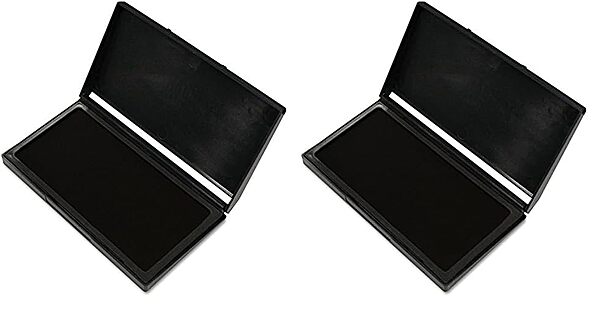 Cosco 2000 Plus® Gel Stamp Pad, 2-3/4" x 4-1/4", Black (030253) (Pack of 2) Black 1 count (Pack of 2)