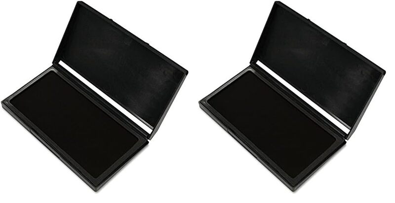 Cosco 2000 Plus® Gel Stamp Pad, 2-3/4" x 4-1/4", Black (030253) (Pack of 2) Black 1 count (Pack of 2)