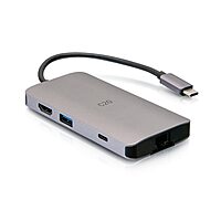 USB-C 8-in-1 Mini Dock with HDMI, 3X USB-A, Ethernet, SD Card Reader, and USB-C Power Delivery up to 100W - 4K 30Hz