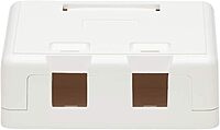 Tripp Lite Keystone Jack Surface Mount Box, White