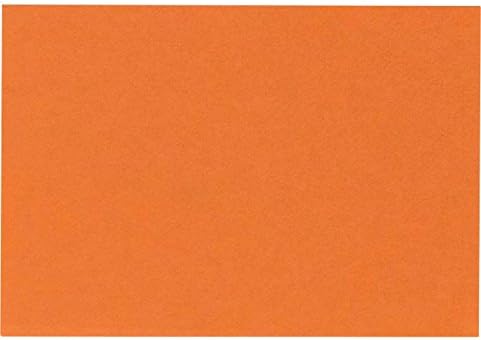 LUXPaper A6 Flat Cards | 4 5/8" x 6 1/4" | Mandarin Orange | 100lb. Cover | 250 Qty