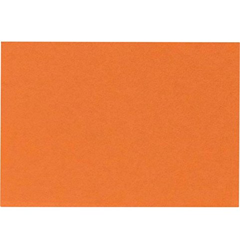 LUXPaper A6 Flat Cards | 4 5/8" x 6 1/4" | Mandarin Orange | 100lb. Cover | 250 Qty