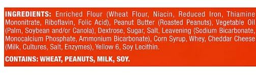 Lance Toast Chee Peanut Butter Crackers, Pack of 6, Box Of 40