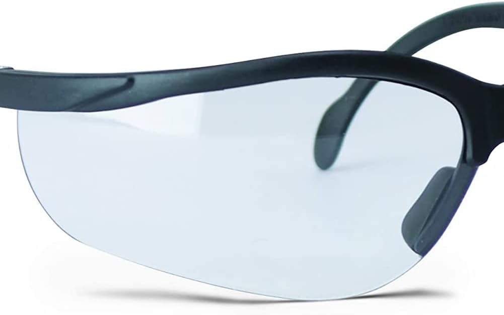 Walker's Sport High-Grade Polycarbonate Lenses Half Frame Soft Rubber Nose Piece Adjustable Safety Shooting Glasses