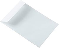 JAM Paper Open-End Catalog Envelopes with Gummed Closure - White