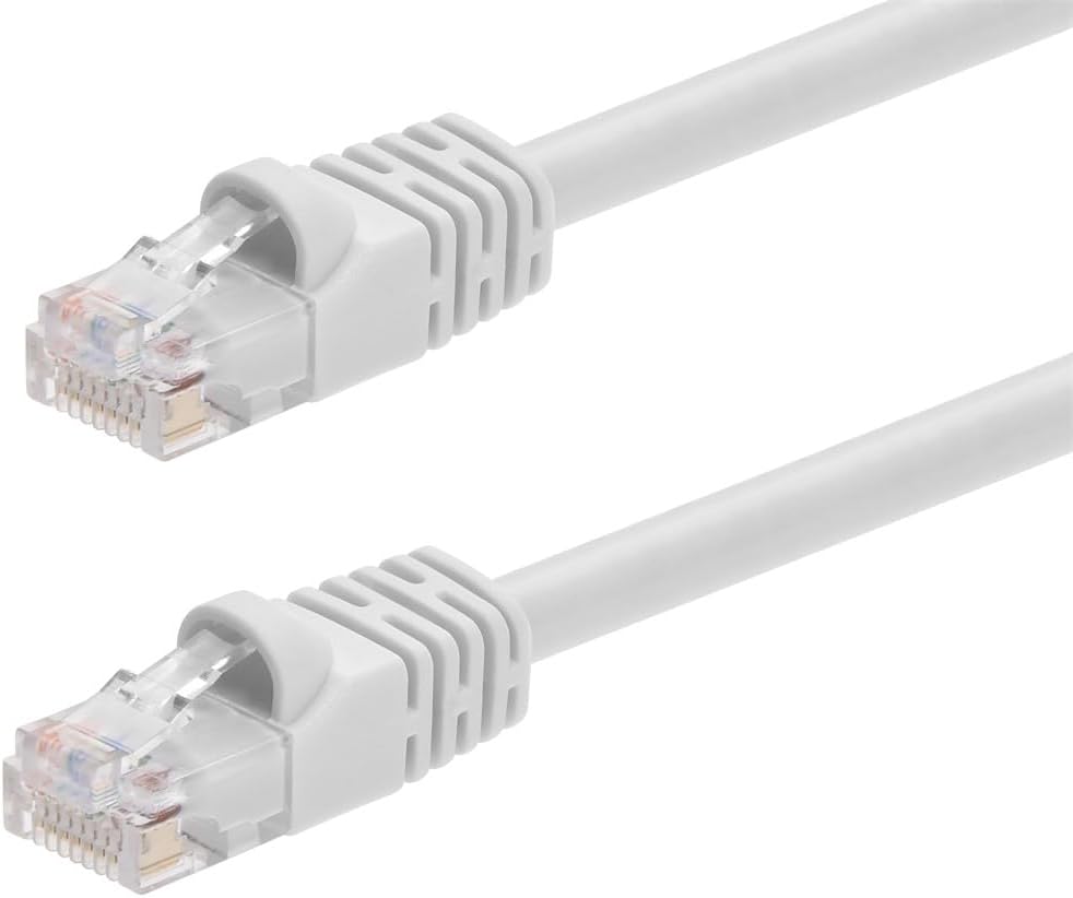 Monoprice 1FT 24AWG Cat6 550MHz UTP Ethernet Bare Copper Network Cable - White
