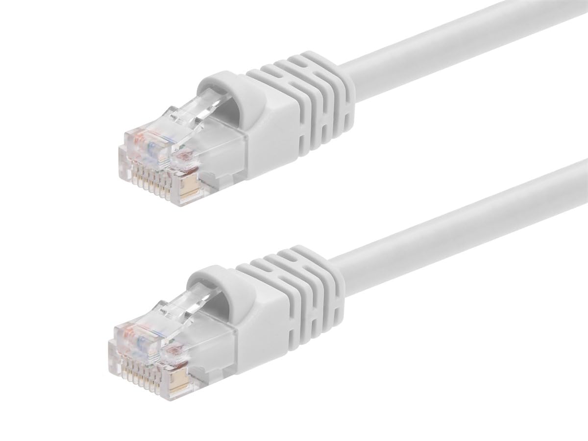 Monoprice 1FT 24AWG Cat6 550MHz UTP Ethernet Bare Copper Network Cable - White