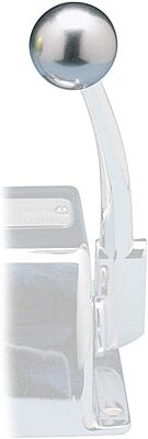 Rupp Control Knob Silver for Morse Controls (3/8-24 Thread)