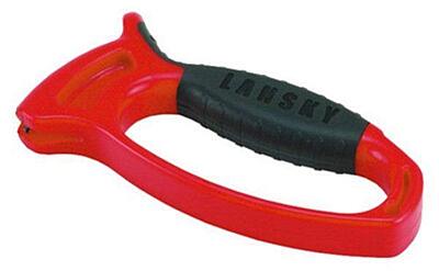 Lansky Deluxe Quick Edge Knife Sharpener with Replaceable Carbide Element (Red) - LSTCN