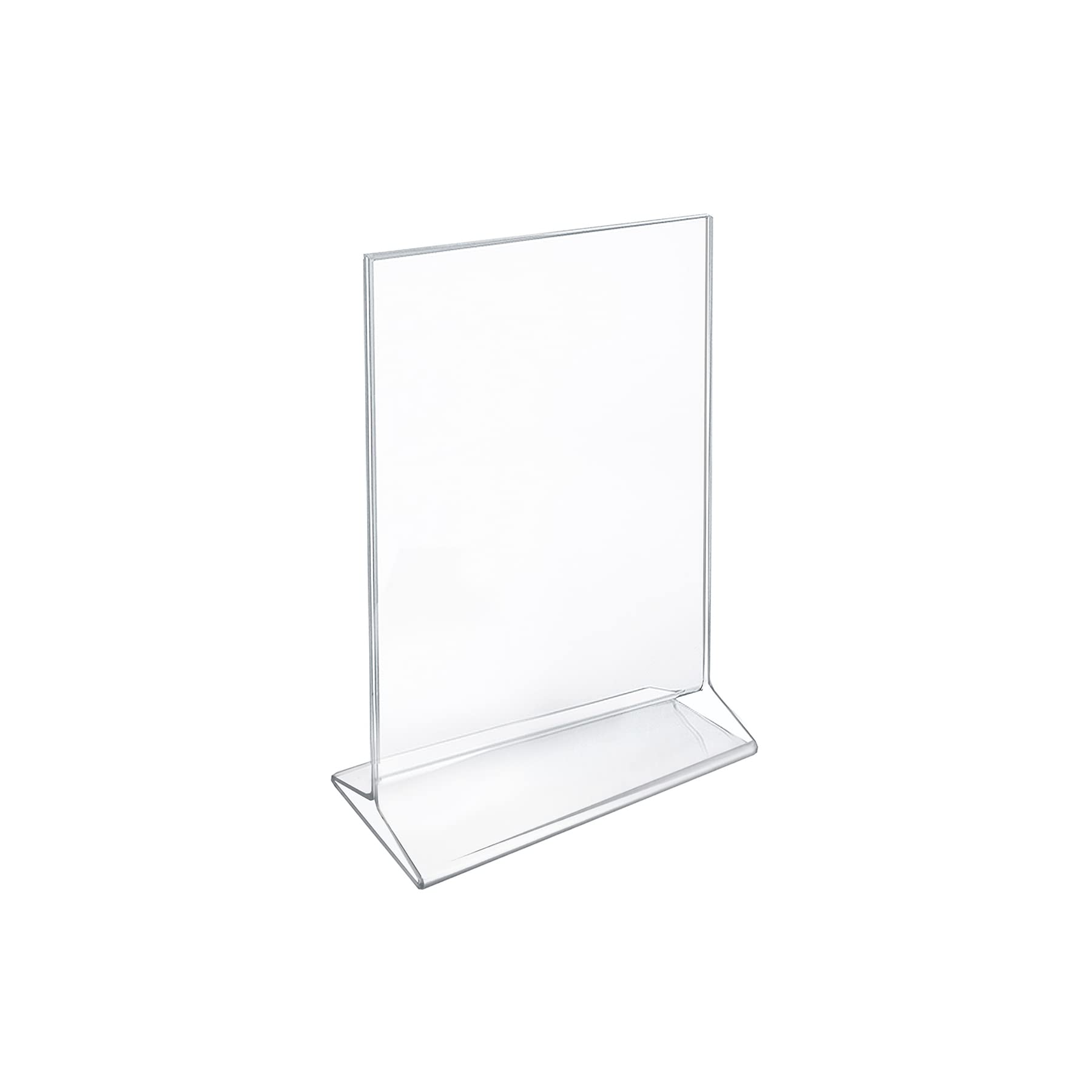 Azar Displays Top-Load Acrylic Sign Holders, Clear, Pack of 10