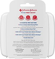 Johnson & Johnson First Aid To Go! 12-piece Mini First Aid Kit