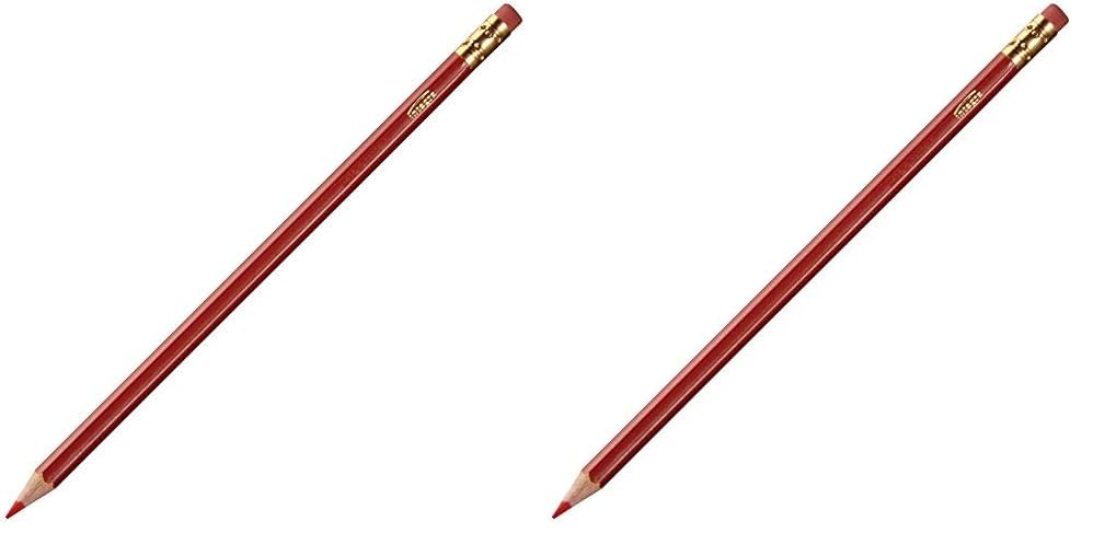 Integra Red Grading Pencil, Presharpened, HB Lead, Pack of 12