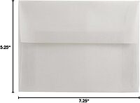JAM PAPER Translucent Vellum Invitation Envelopes - Clear