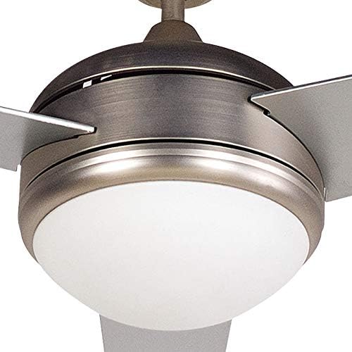 BLACK+DECKER 52 in. Ceiling Fan with Light and Remote - Brushed Nickel