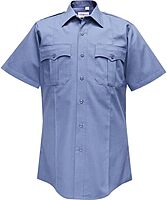 FLYING CROSS Duro Poplin Short Sleeve Shirt w/ Sewn-In Creases