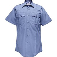 FLYING CROSS Duro Poplin Short Sleeve Shirt w/ Sewn-In Creases
